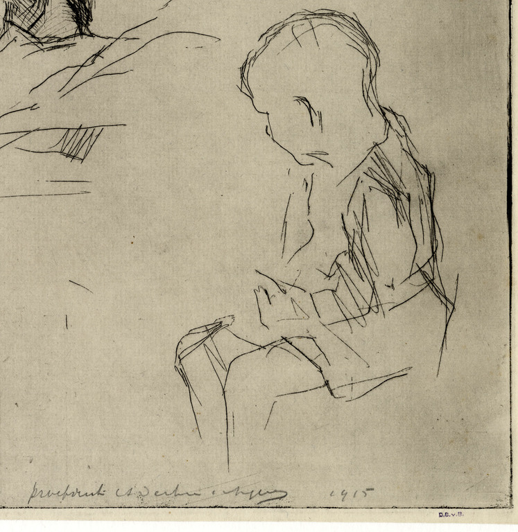 Antoon Derkzen van Angeren - Antoon Derkzen van Angeren - Kinderen, 1915 - Ets proefdruk kopen? Bied vanaf 110!