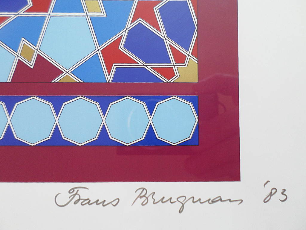 Frans Brugman - Modern geometrisch pendant (strak ingelijst, groot) kopen? Bied vanaf 75!
