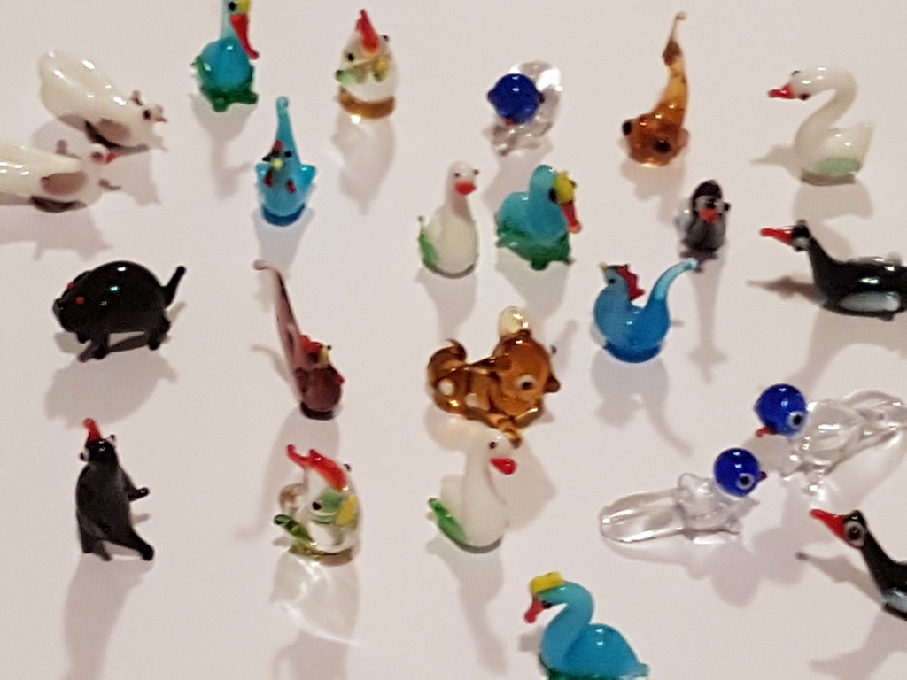 Zoo miniature in Murano glas-Venezia anni 65/70 lot 25pz kopen? Bied vanaf 12!