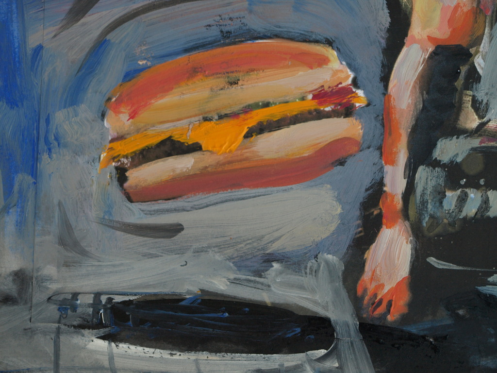 Peter Klashorst : acrylverf op papier , Donald Trump als Engel– 2016 kopen? Bied vanaf 50!