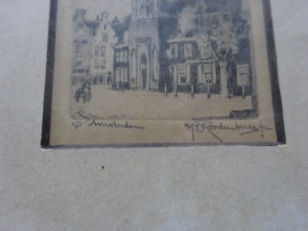H.E. Roodenburg -  Amsterdam – Oude Kerkstoren. kopen? Bied vanaf 1!