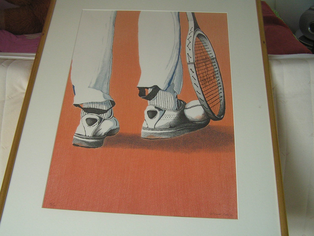 Ronald Sales - Ronals Sales (Amsterdam 1946): Zeefdruk, Oprapen van de bal 1989. kopen? Bied vanaf 1!