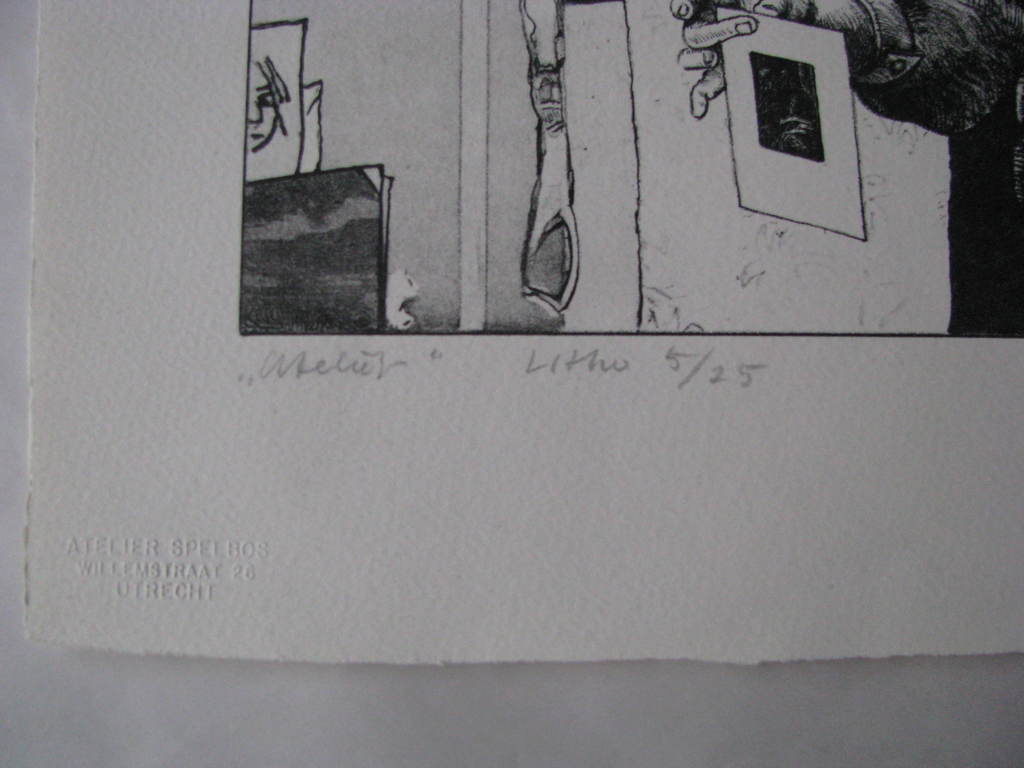 Peter van Poppel, lithografie, Atelier kopen? Bied vanaf 65!