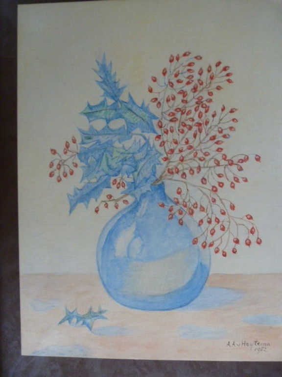 AcheterLot van 2 x - Antoinette Agathe van Hoytema 1875 - 1967 - Bloemen in Vaas ? Enchérissez de 40!