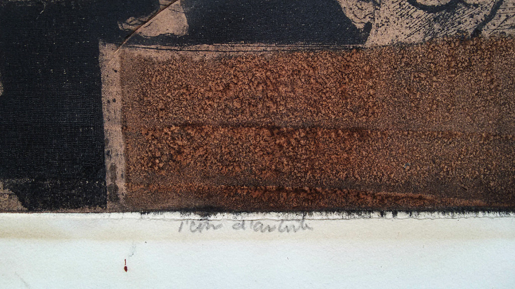 Ru van Rossem - Eclipse, aquatint ets met reliëfdruk kopen? Bied vanaf 1!