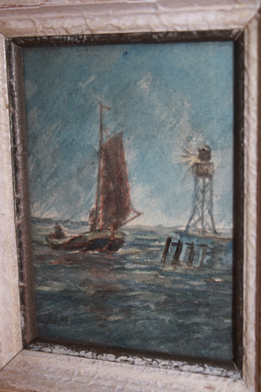 JOHAN PLAS - ALKMAAR   - BOOT OP ZEE verkocht voor € 40!