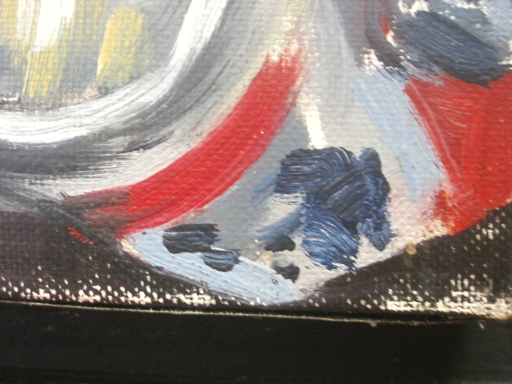 Ernst Voss (1959-) olieverf "4 cans of Budweiser" 1993 New York USA gesigneerd  kopen? Bied vanaf 1!