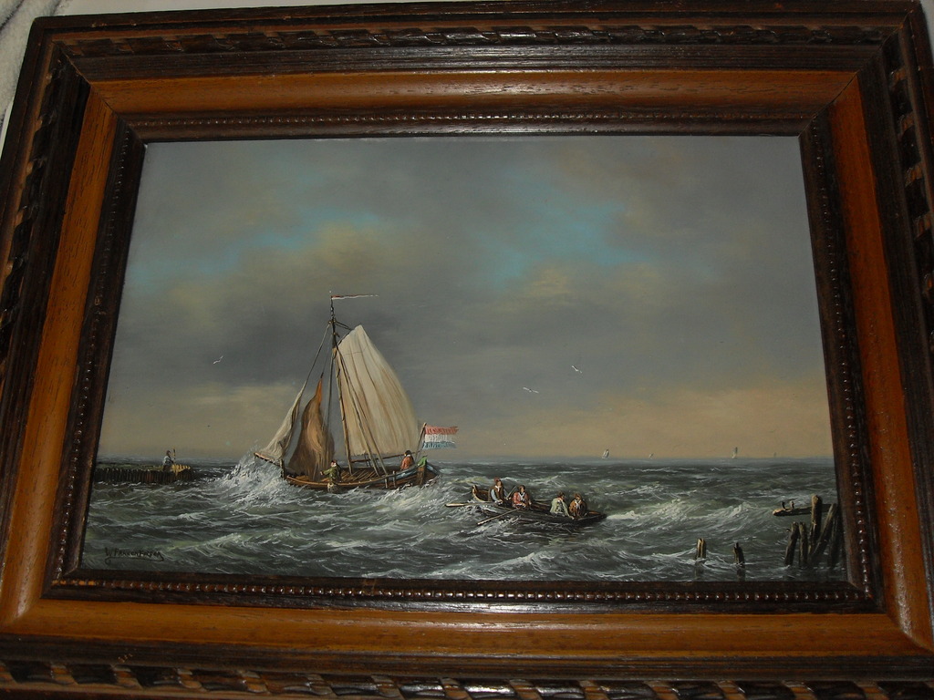 W.G.F.Frauenfelder /Olieverf op paneel verkocht voor € 140!