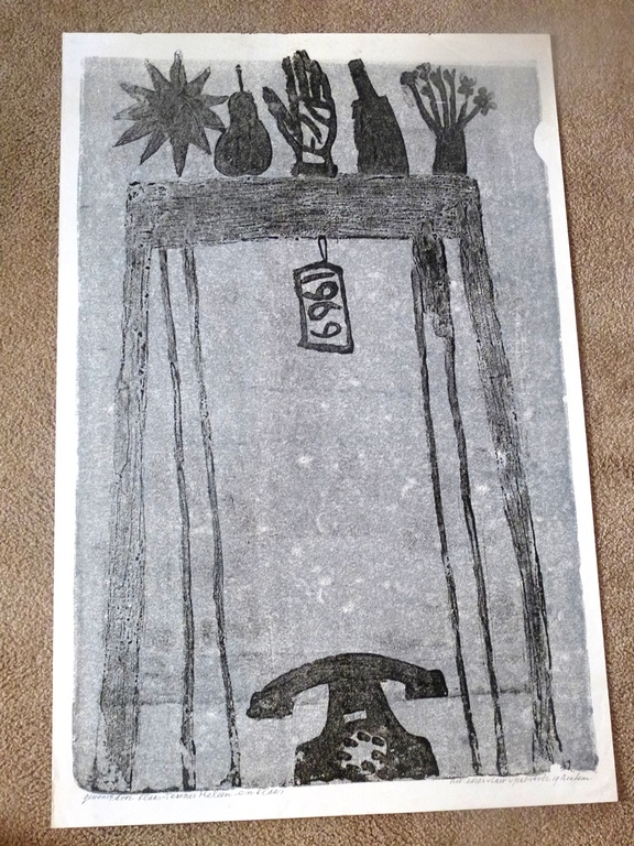 Klaas Gubbels, zeer zeldzame litho uit 1969, handgesigneerd kopen? Bied vanaf 150!