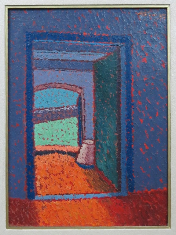 Jac Thijmen de Mik: Olieverf op doek, Gang met doorkijk -Ingelijst kopen? Bied vanaf 100!