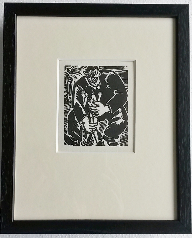 Frans Masereel, houtsnede: Begierde, 1949 verkocht voor € 55!