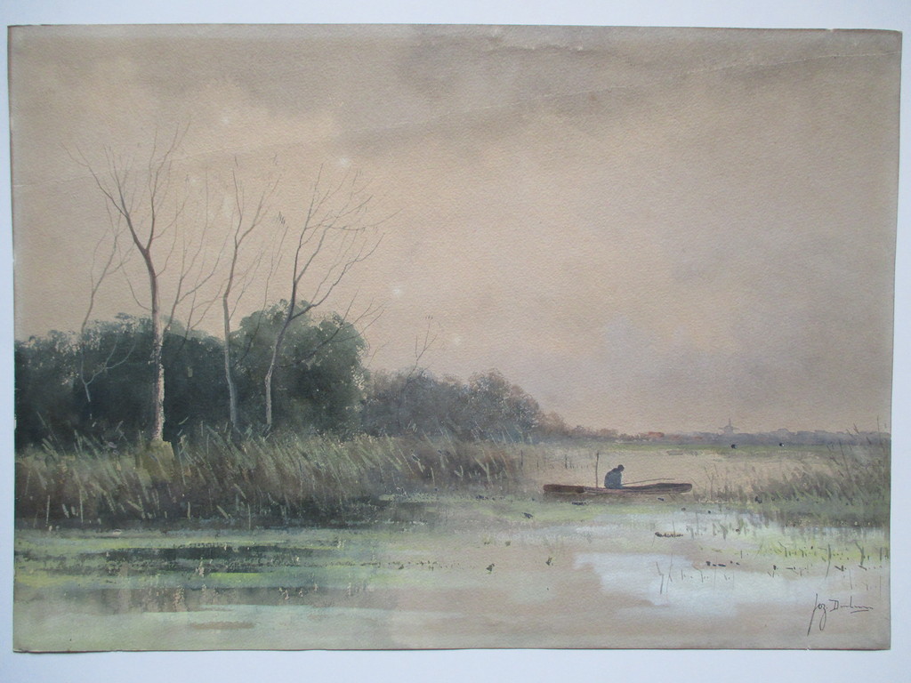Doeleman, aquarel kopen? Bied vanaf 1!