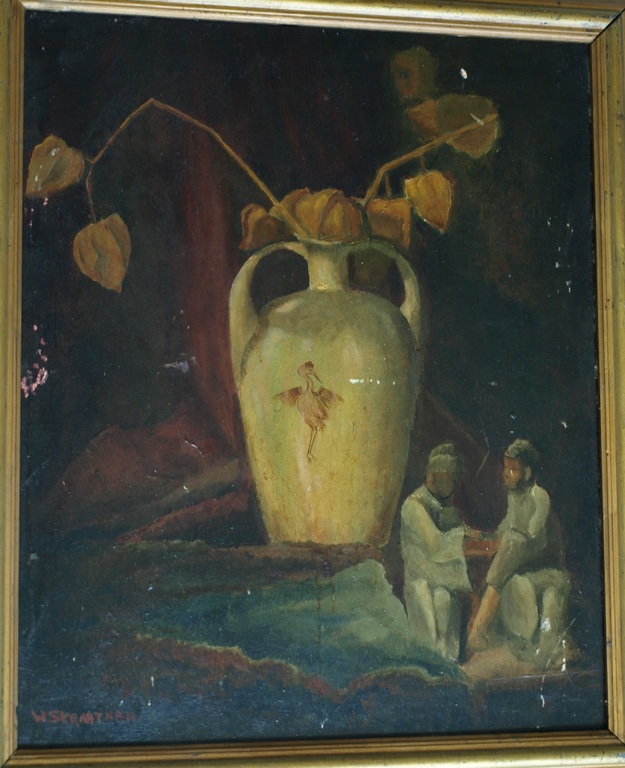 Wim Straatman (1913-2002) : Olieverf op paneel – gesigneerd & ingelijst– ca 1950 kopen? Bied vanaf 1!