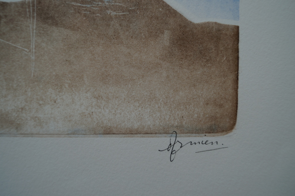 Armien Visser - gesigneerde ets - Indonesia unicum  kopen? Bied vanaf 1!