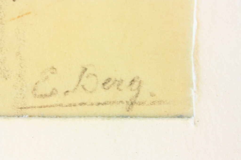 Else Berg, Industriestad, Houtskooltekening kopen? Bied vanaf 200!