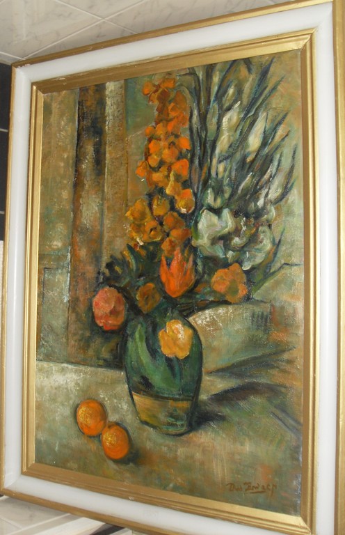 Douwe van der Zweep / Stilleven met bloemen en sinaasappels /  kopen? Bied vanaf 1!