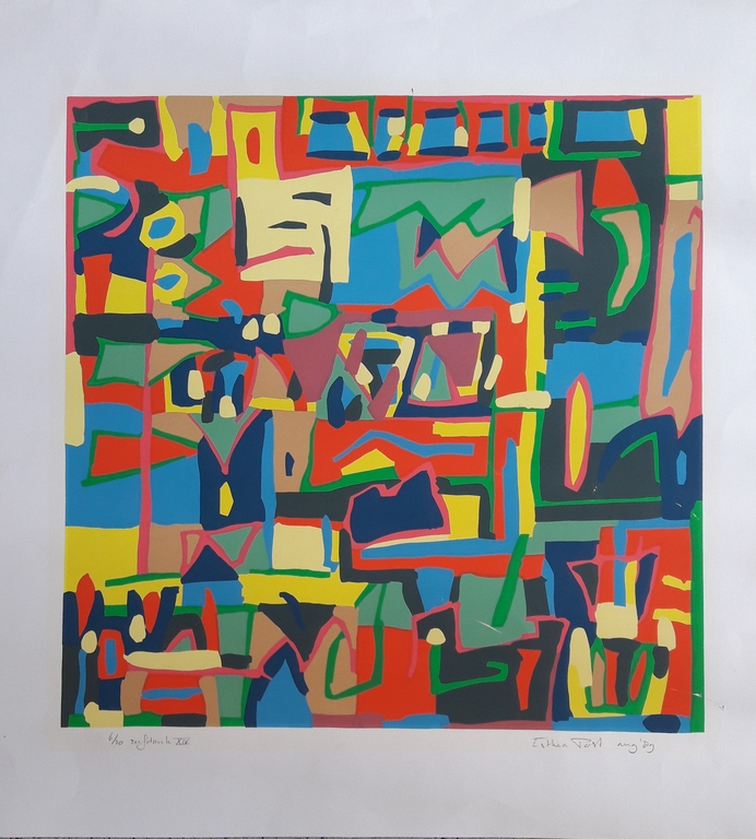 Esther Post , zeefdruk , gesigneerd  kopen? Bied vanaf 25!