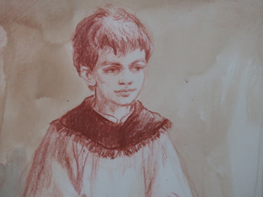 Klaas Fernhout: Lot met 6 tekeningen/aquarellen van misdienaars  kopen? Bied vanaf 1!