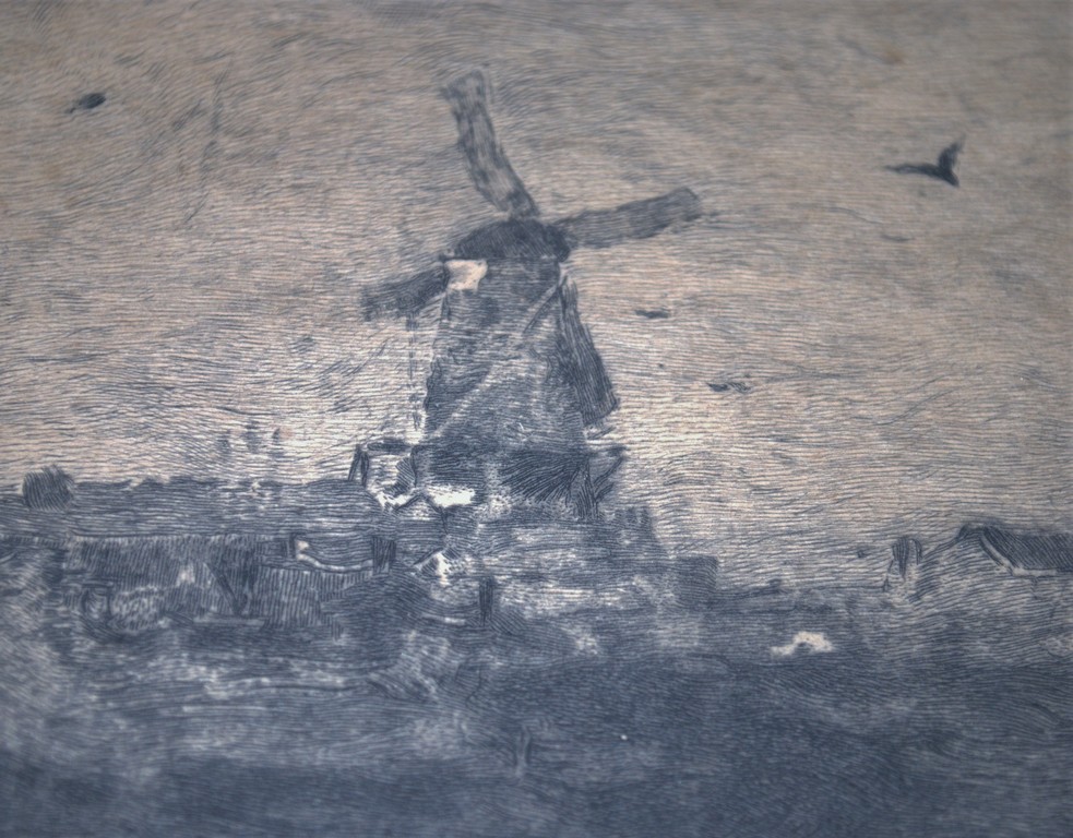 Johan Graadt van Roggen -grote ingelijste ets naar Jacob Maris kopen? Bied vanaf 45!