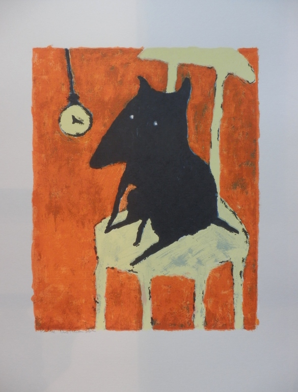 PETER BASTIAANSEN Zeefdruk DOG Handgesigneerd verkocht voor € 39!