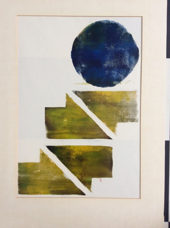 Abstract Groen en Blauw kopen? Bied vanaf 1!
