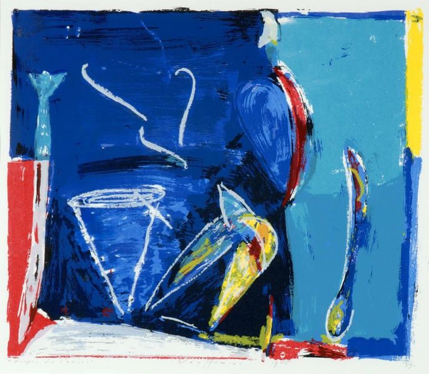 Piet Warffemius, zeefdruk 'a propos de l'amour', 1988: 35/90 kopen? Bied vanaf 45!