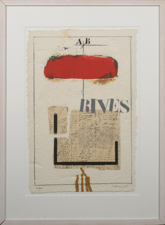 James Coignard: Carborundum, Rives - Ingelijst verkocht voor € 110!