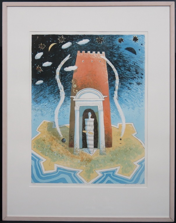 Gert Strengholt, litho in lijst,  "d'Heruaring tegen Aristoteles" kopen? Bied vanaf 35!