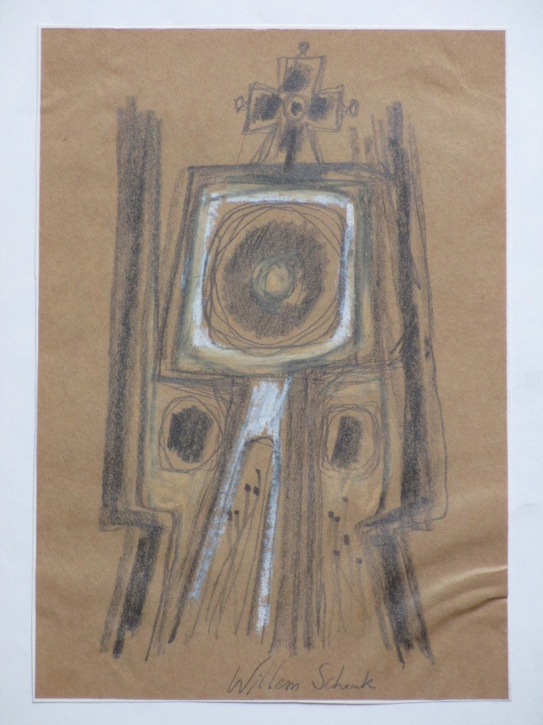 Willem Schenk, Basiliek, Gemengde techniek kopen? Bied vanaf 1!