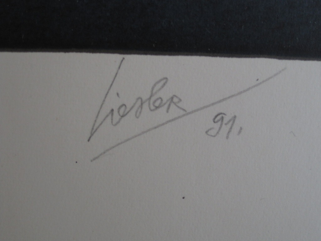 Fraai gesign. Litho van Tsjechisch surrealist Josef Liesler 1912-2005  kopen? Bied vanaf 1!