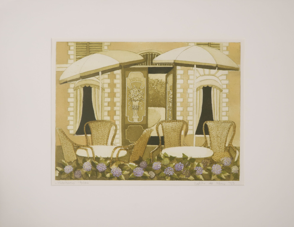 Laetitia de Haas: Aquatint, Hotelterras kopen? Bied vanaf 20!