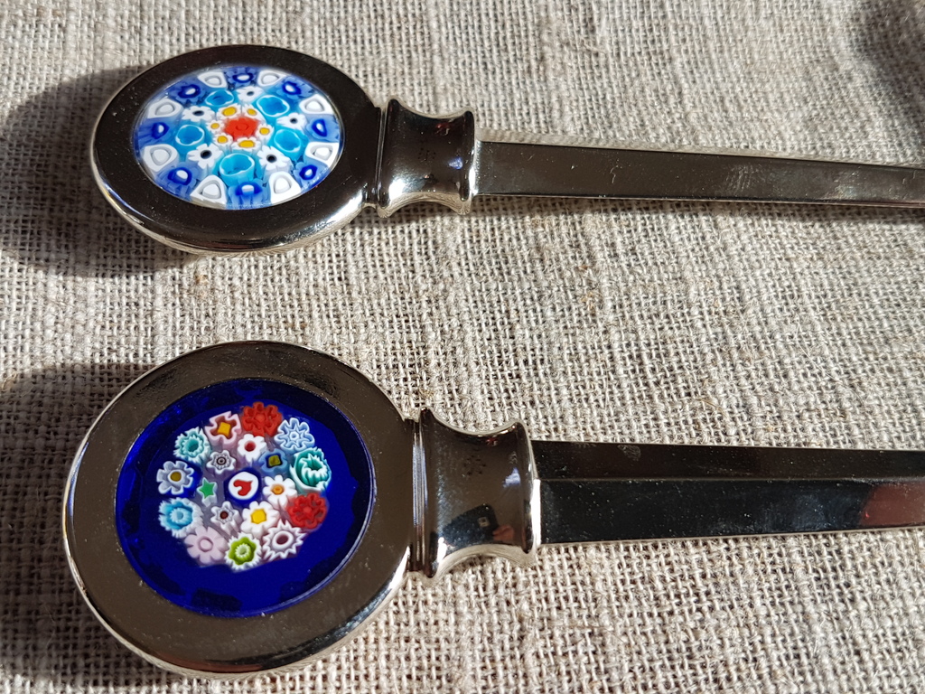 Opener met Venetiaanse Murrina set van twee pz kopen? Bied vanaf 19!