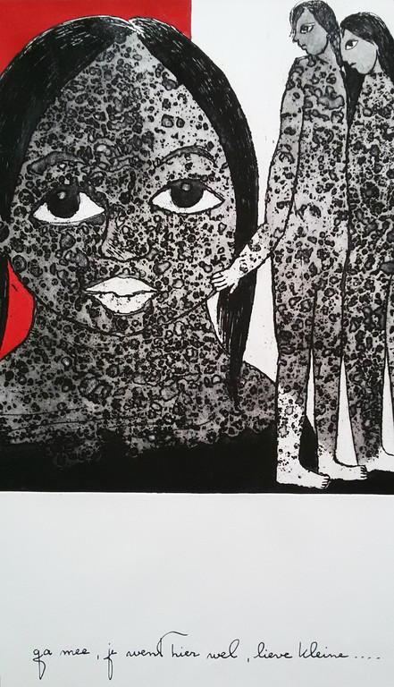 Ans Wortel - Ga mee, aquatint ets kopen? Bied vanaf 70!