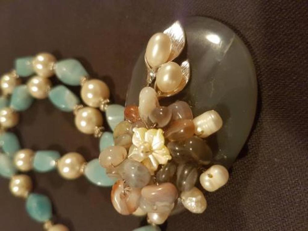 Ketting agaat en zoetwater parels kopen? Bied vanaf 7!