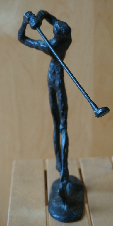 golfspeler in prima conditie, jaartal onbekend, oplage onbekend/verbronsd metaal kopen? Bied vanaf 35!