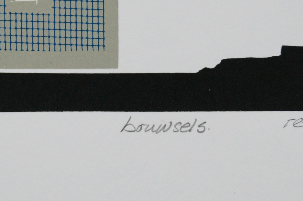 Rens Labruyère - gesigneerde zeefdruk - bouwsels kopen? Bied vanaf 15!