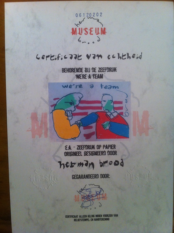 Herman Brood originele handgesigneerde zeefdruk   kopen? Bied vanaf 149!