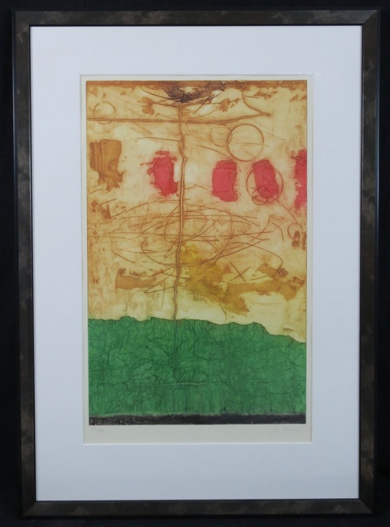 Onbekend gesigneerd: Ets, Z.T. - Ingelijst kopen? Bied vanaf 1!