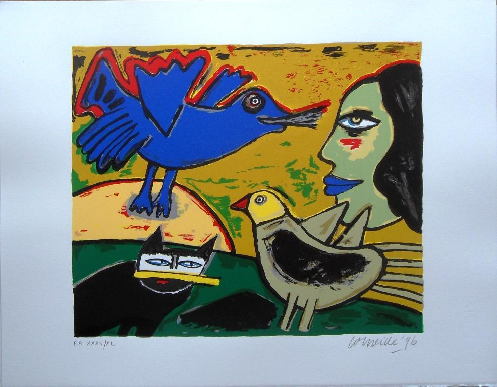 Corneille: vrouw,vogels en kat verkocht voor € 190!