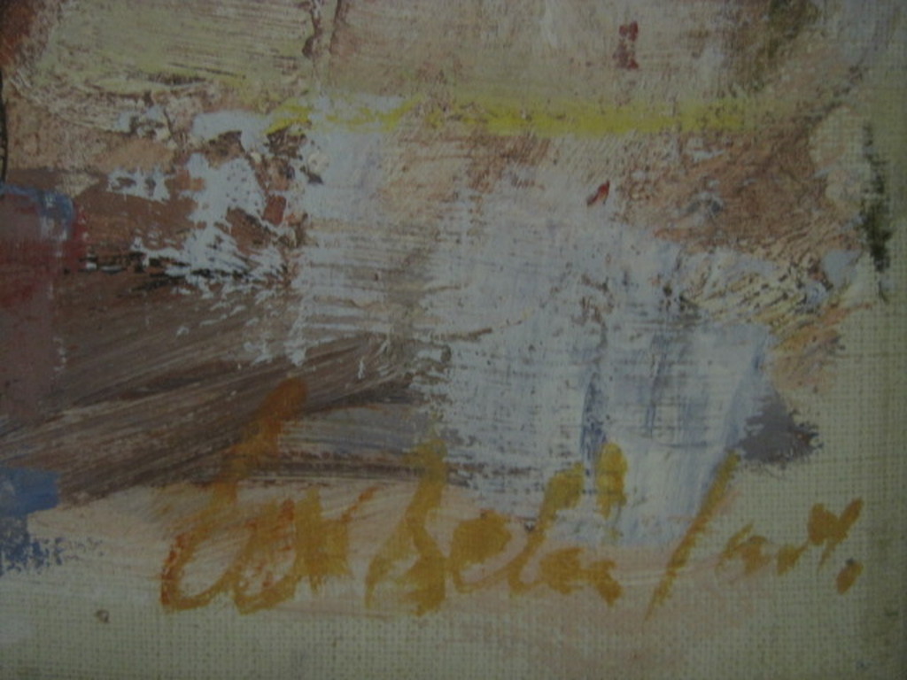 Oud olieverf op doek schilderij "IJspret" onduidelijk gesigneerd omstreeks 1950  kopen? Bied vanaf 1!