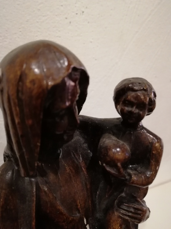 prachtig antiek Maria beeld met kind - ca 1900 kopen? Bied vanaf 10!