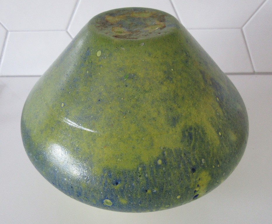 Ongespecificeerd - Geel blauw studio glazen vaas kopen? Bied vanaf 1!