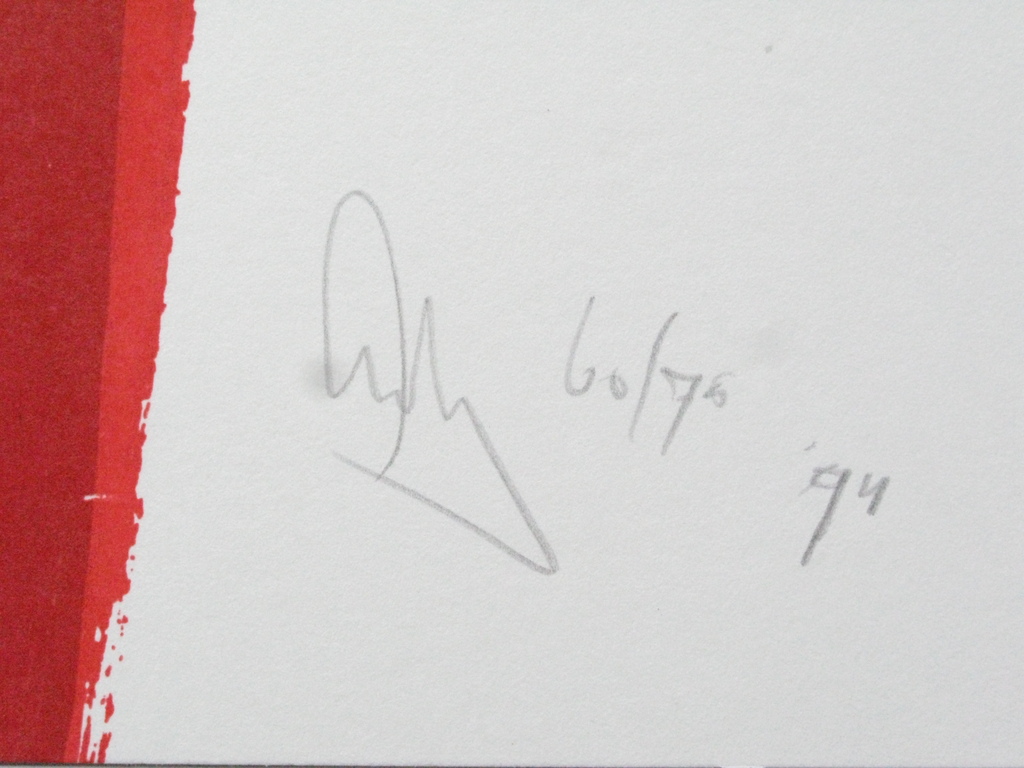 ARTY GRIMM - groot abstract werk uit 1994, GESIGNEERD. kopen? Bied vanaf 85!