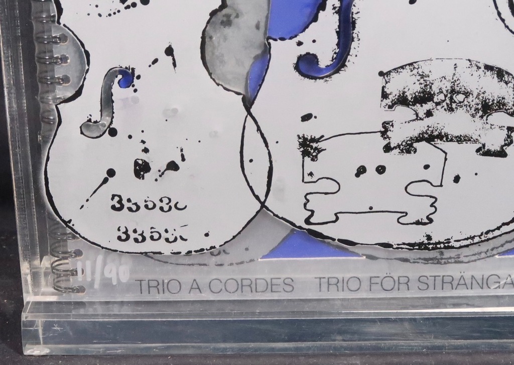 Arman: Zeefdruk op plexiglas + boek, Trio a Cordes kopen? Bied vanaf 180!