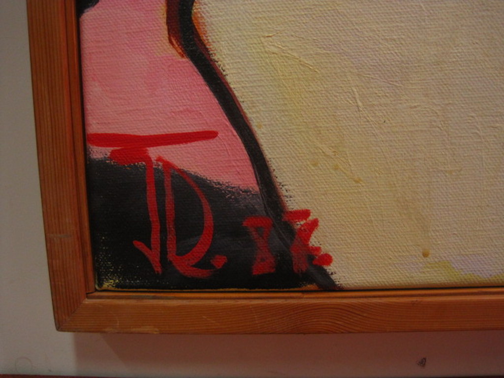 Zeldzaam Quintus Jan Telting schilderij "Zingend Model" 1987 Suriname gesigneerd kopen? Bied vanaf 1!