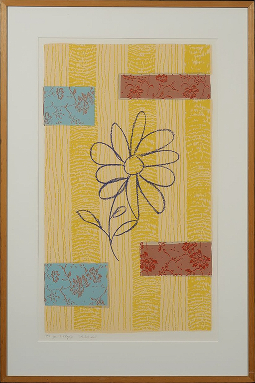 Bob Negryn: Zeefdruk, Oktober prent - Ingelijst kopen? Bied vanaf 1!