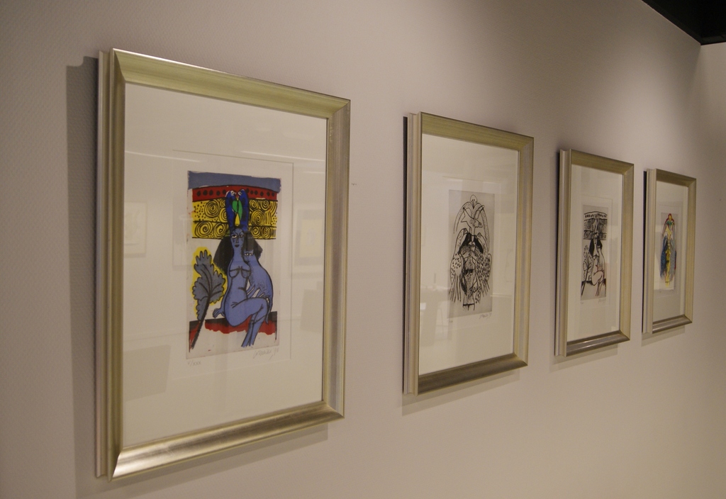 Corneille - Corneille ingelijste ets 'Femmes et oiseaux' - 1998 - oplage V/XXX. kopen? Bied vanaf 195!