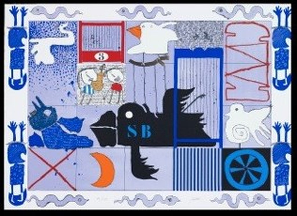 Christian Silvain: Zeefdruk, L'Oiseau Noir kopen? Bied vanaf 150!