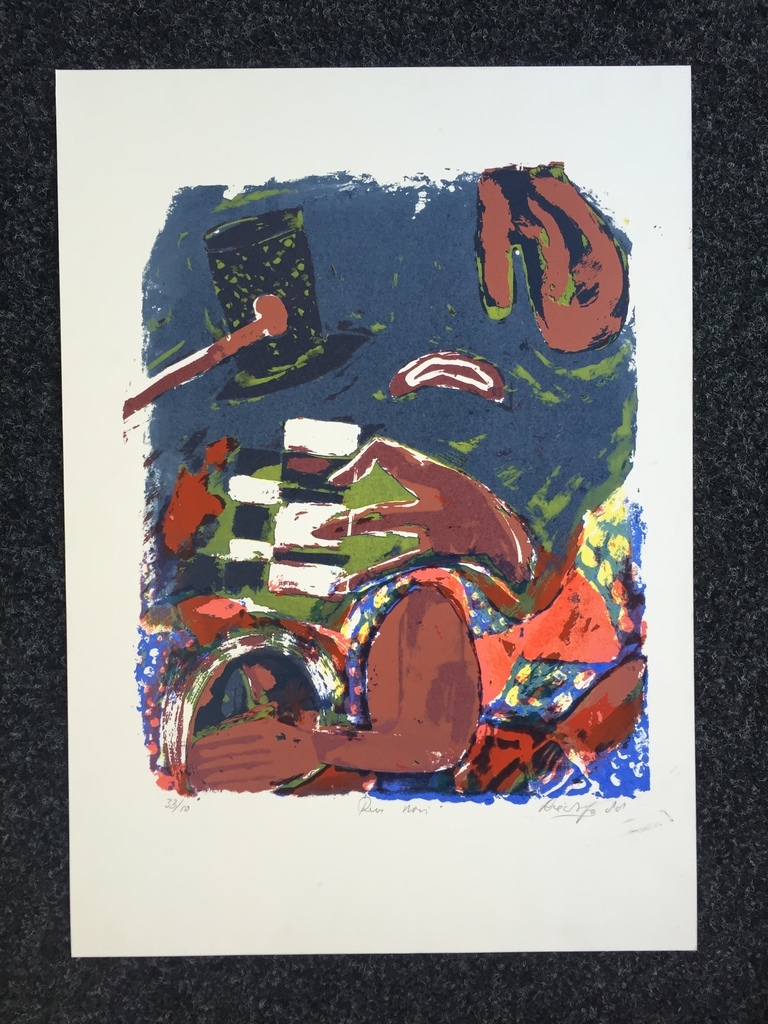 John Lie A Fo   1 originele zeefdruk / Litho gesigneerd kopen? Bied vanaf 1!