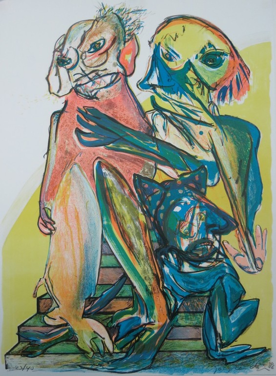 Jacqueline de Jong: Litho, Figuren kopen? Bied vanaf 1!